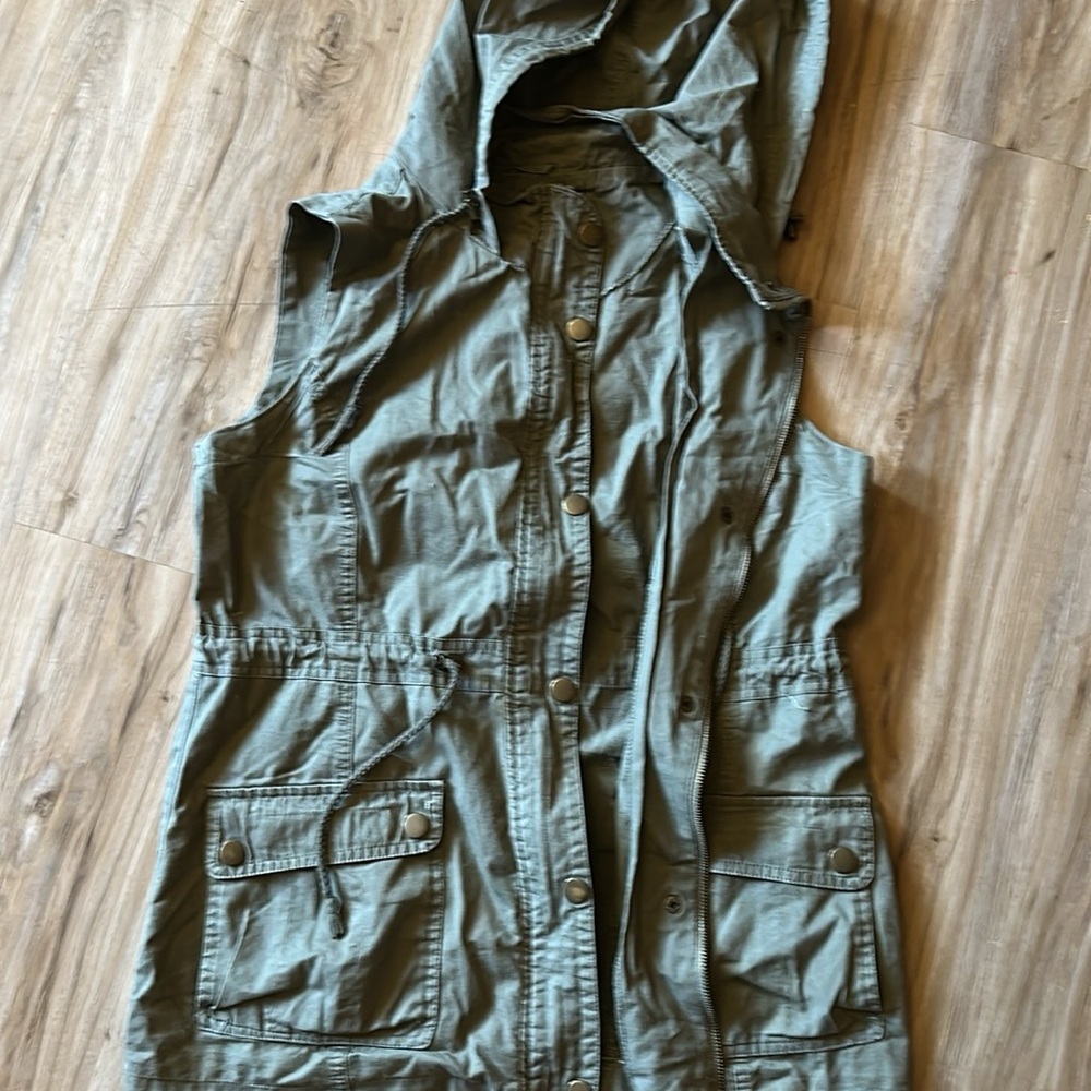 Army green utility vest